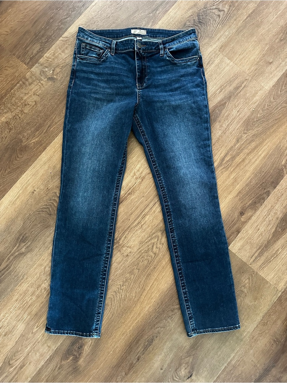 Kut from the Kloth Stevie Straight Leg Indigo Blue Jeans Size 12